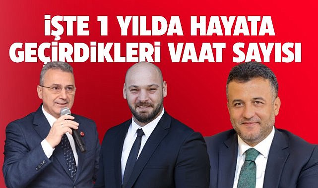Samsun'da Doğan, Kurnaz ve Türkel'in işte 1 yılda hayata geçirdiği vaat sayısı