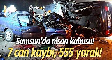 Samsun’da nisan kabusu! 7 can kaybı, 555 yaralı!