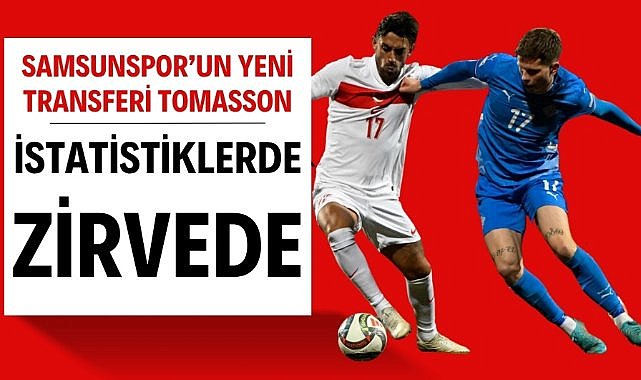 Samsunspor'un yeni transferi Logi Tomasson istatistiklerde zirvede