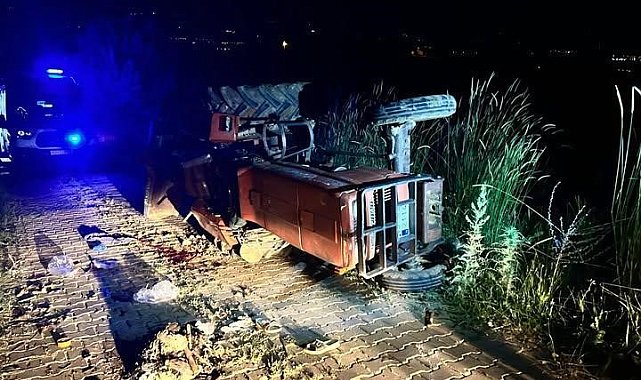 Traktör kazası: 1 ölü, 1 yaralı
