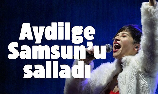 Ünlü şarkıcı Aydilge Samsun'da sevenleriyle buluştu