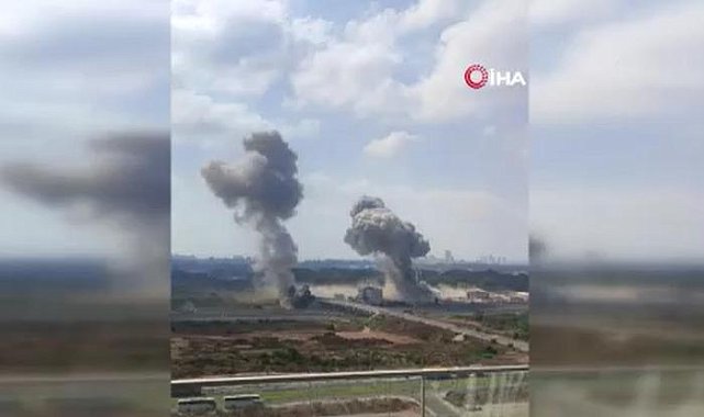 İran, İsrail'de istihbarat merkezlerini hedef aldı: Bölgeden dumanlar yükseldi!