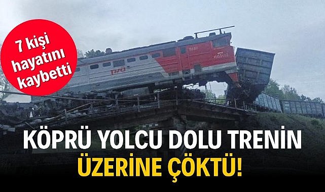 Köprü, yolcu dolu trenin üzerine çöktü! 7 kişi hayatını kaybetti