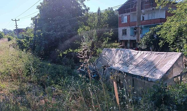 Otomobil evin bahçesine savruldu: 1 ölü, 3 yaralı