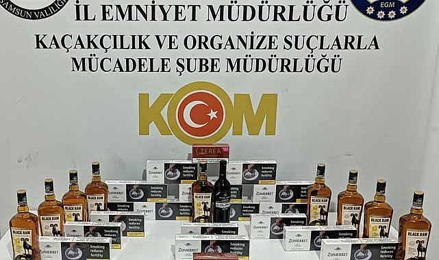 Samsun'da kaçakçılık operasyonu! 2 gözaltı