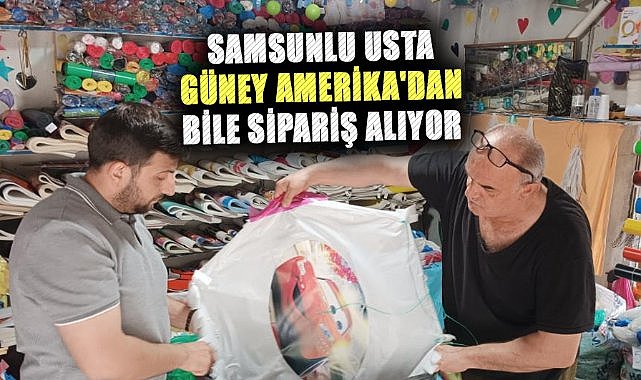 Samsunlu usta Güney Amerika'dan bile sipariş alıyor
