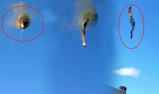 Sıcak hava balonu düştü! 8 kişi hayatını kaybetti