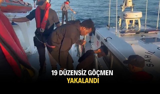 19 düzensiz göçmen yakalandı