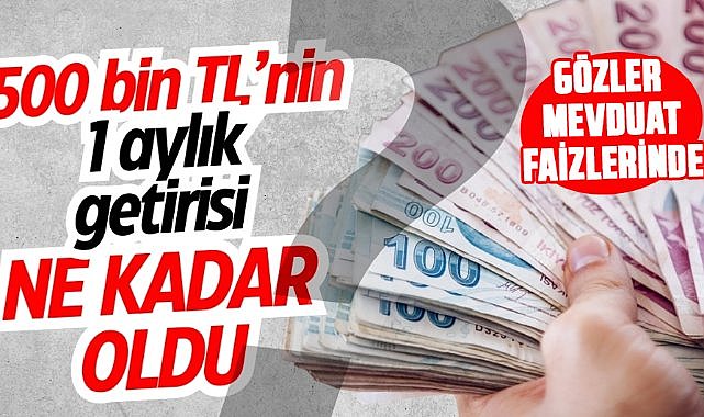 500 bin TL'nin aylık getirisi ne kadar oldu? Gözler mevduat faizlerinde