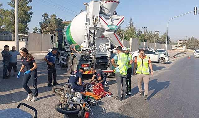 Beton mikserinin altında kalan kadın öldü, oğlu yaralandı