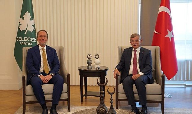 Fatih Erbakan, Gelecek Partisi Genel Başkanı Ahmet Davutoğlu'nu ziyaret etti
