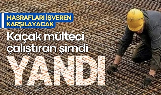 Kaçak mülteci çalıştıran şimdi yandı!