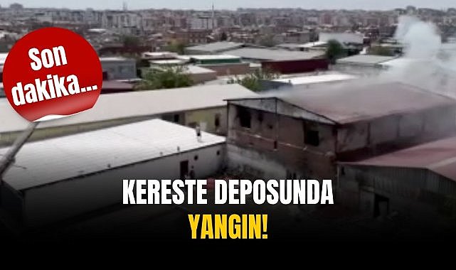 Kereste deposunda yangın!