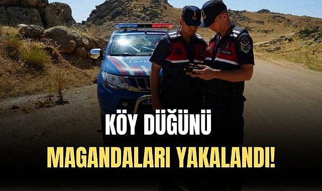 Köy düğününde havaya ateş açan magandalar yakalandı