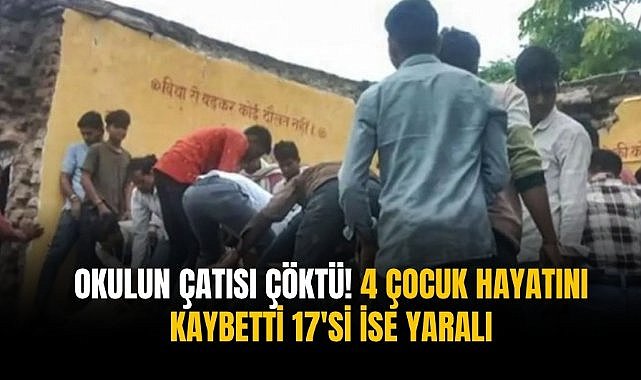 Okulun çatısı çöktü! 4 çocuk hayatını kaybetti 17'si ise yaralı