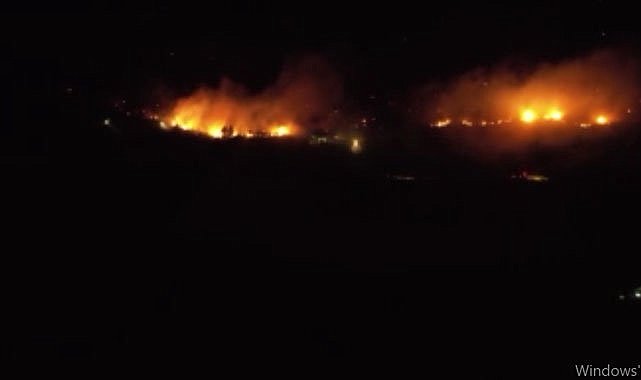 Sakarya-Bilecik sınırı alev aldı