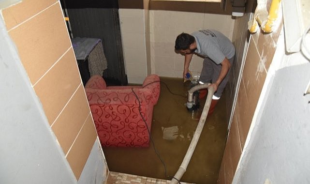 Samsun'da Atakum Belediyesi'nden şiddetli yağışlar sonrası anında müdahale