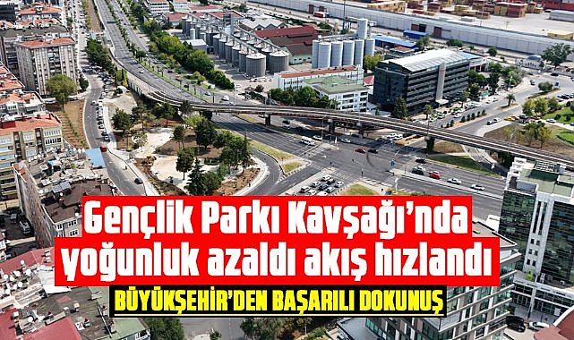 Samsun'da Gençlik Parkı Kavşağı’nda yoğunluk azaldı, akış hızlandı