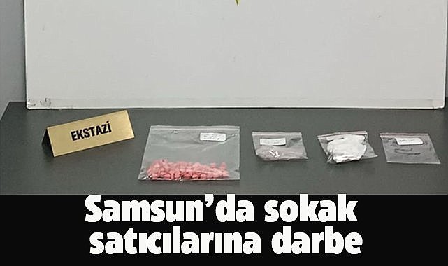 Samsun'un 4 ilçesinde sokak satıcılarına darbe! 7 gözaltı