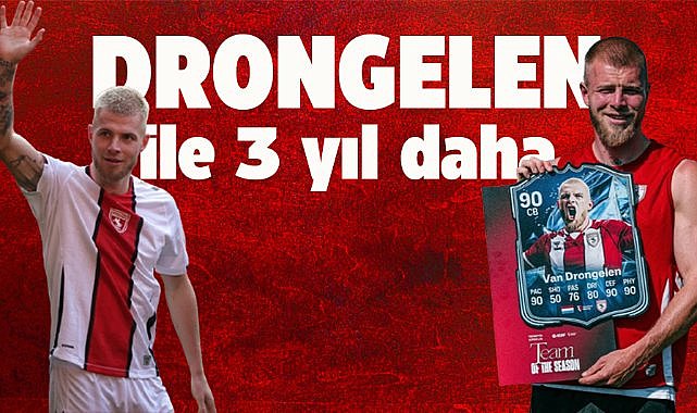 Samsunspor Rick van Drongelen ile 2028 yılına kadar yeni sözleşme imzaladı