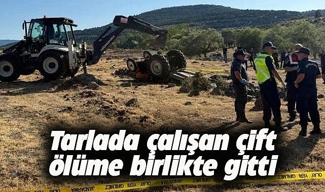 Tarlada çalışan çift ölüme birlikte gitti!