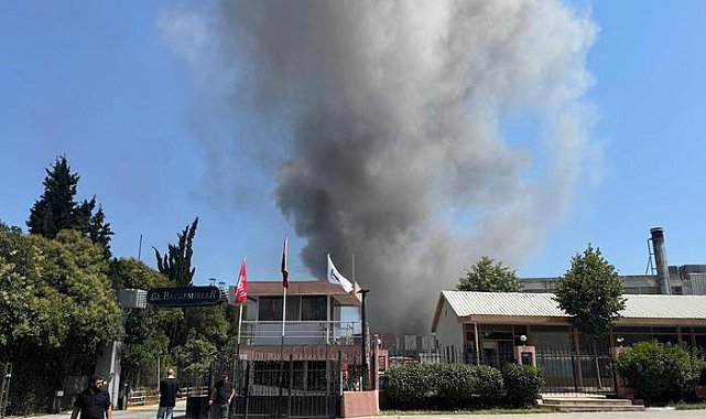 Tekstil fabrikasında yangın çıktı