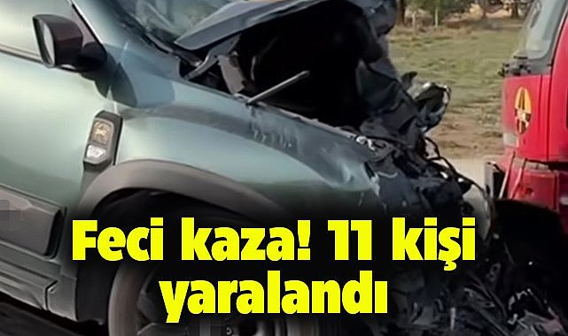 Van'da feci kaza! 11 yaralı