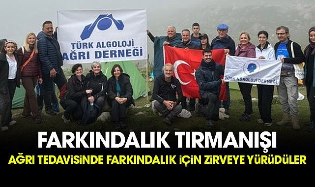 Ağrı tedavisinde farkındalık için zirveye yürüdüler