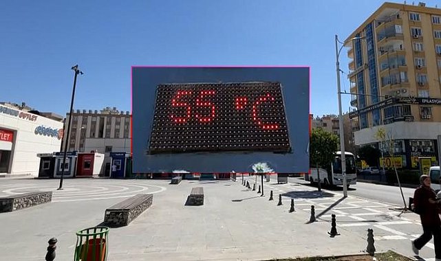 Bir kentimizde termometreler 55 dereceyi gösterdi! Sokaklar boş kaldı