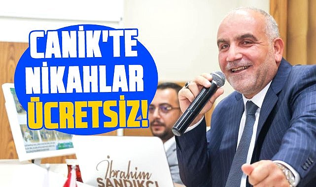 Canik'te nikahlar ücretsiz! İbrahim Sandıkçı'dan bir atak daha