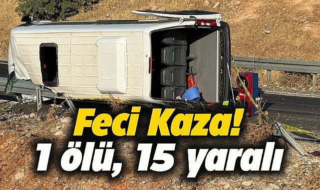 Diyarbakır'da feci kaza! 1 kişi öldü, 15 kişi yaralandı