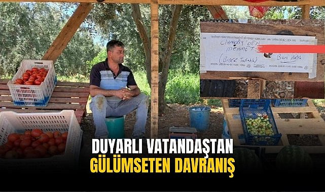 Duyarlı vatandaştan gülümseten davranış