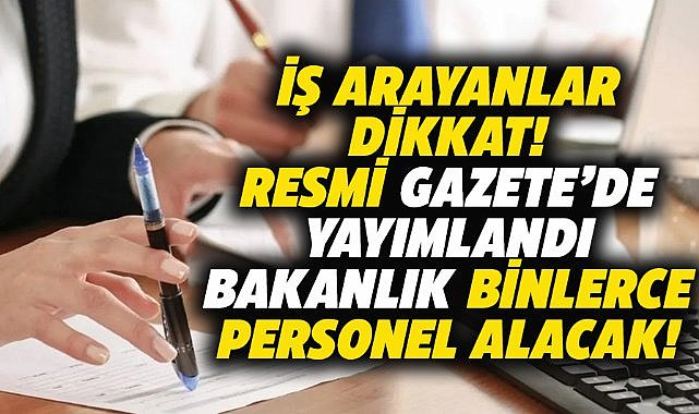 Gençlik ve Spor Bakanlığı binlerce personel alacak