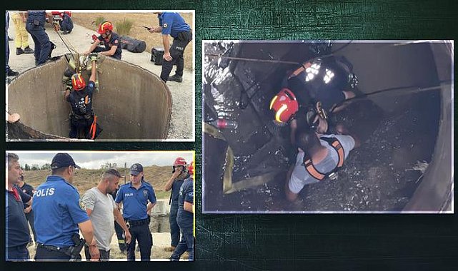 Hırsızlık için indiği kuyuda mahsur kaldı... İki arkadaşı bırakıp kaçtı, o böyle yakalandı