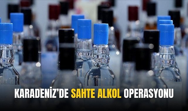 Karadeniz'de sahte alkol operasyonu: 1 gözaltı