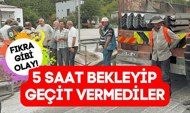 Karayollarına 'geçit' vermediler