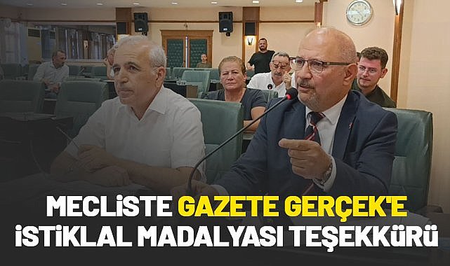 Mecliste Gazete Gerçek'e İstiklal Madalyası teşekkürü