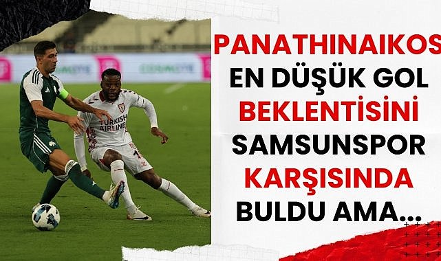 Panathinaikos en düşük gol beklentisini Samsunspor karşısında buldu