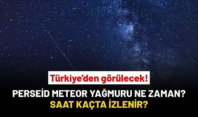 Perseid meteor yağmuru ne zaman? Türkiye'den görülecek mi? Saat kaçta ve ne zaman izlenir?