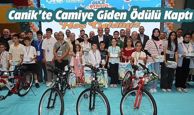 Samsun Canik'te camiye giden ödülü kaptı