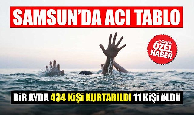 Samsun'da bir ayda 434 kişi kurtarıldı 11 kişi öldü