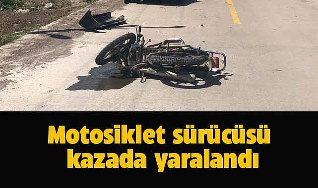 Samsun'da motosiklet sürücüsü kazada yaralandı