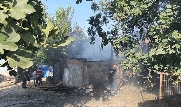 Samsun'da samanlıkta yangın!