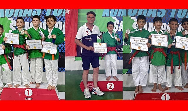 Samsunlu minik kuraşçılardan büyük başarı  