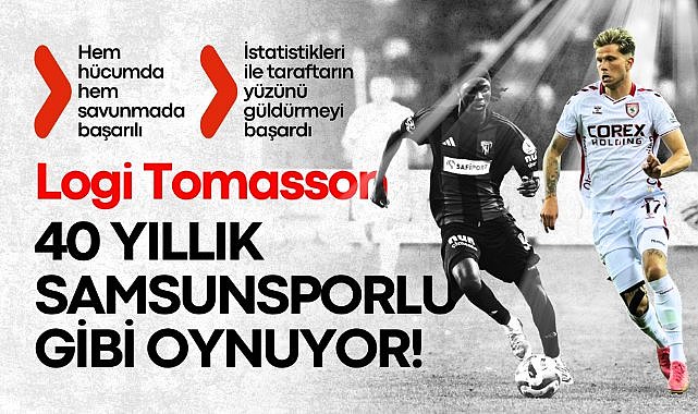 Samsunspor'da Logi Tomasson'un istatistikleri göz dolduruyor