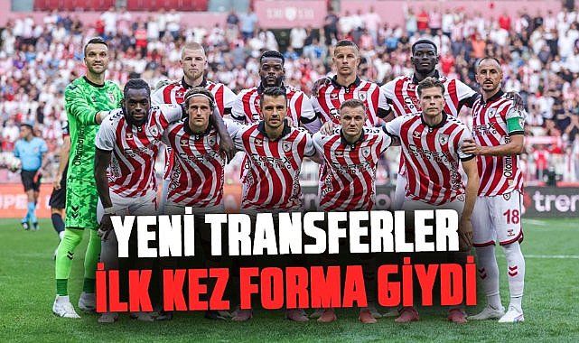 Samsunspor'da yeni transferler ilk kez forma giydi