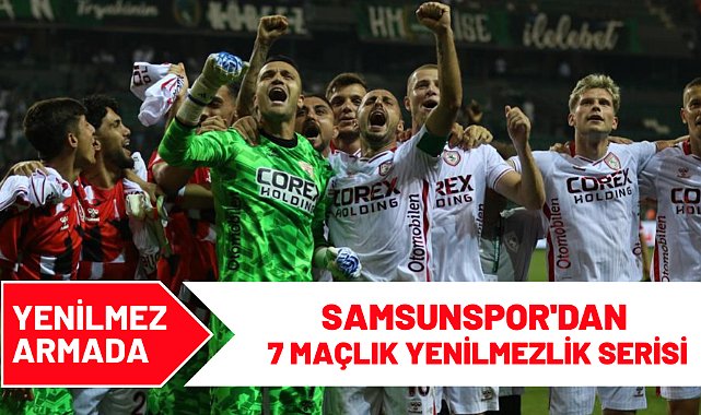 Samsunspor'dan 7 maçlık yenilmezlik serisi