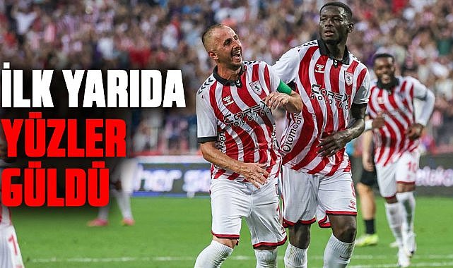 Samsunspor- Gençlerbirliği maçında ilk yarı sona erdi