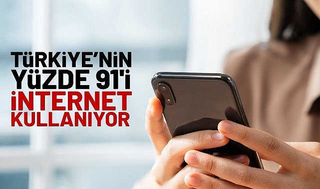 Türkiye'nin yüzde 91'i internet kullanıyor!