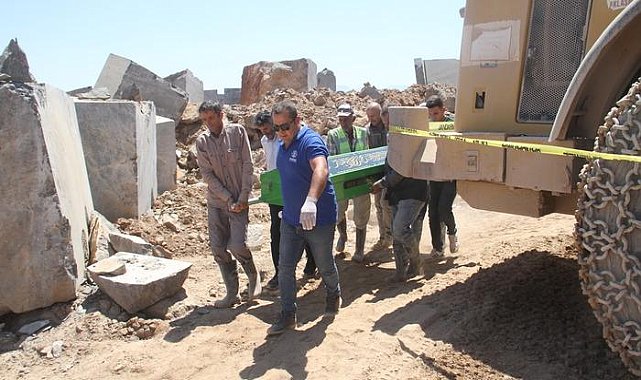 Üzerine mermer blok düşen maden mühendisi hayatını kaybetti